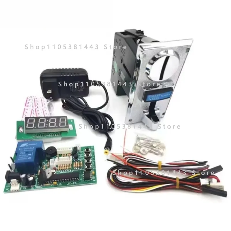 

616 12V Timer PCB Board with 6Values Multi Coin Acceptor 12V 2A Power Adapter for Vending Machine