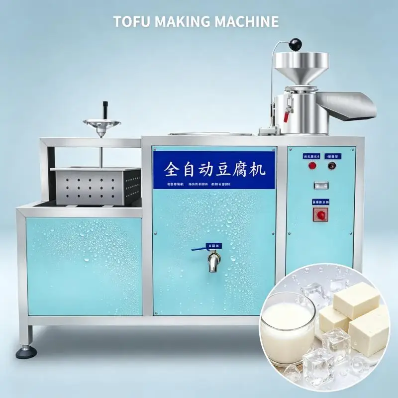 High Efficiency Tofu Machine Automatic Soybean Processing Soy Milk Making Bean Curd Production Equipment