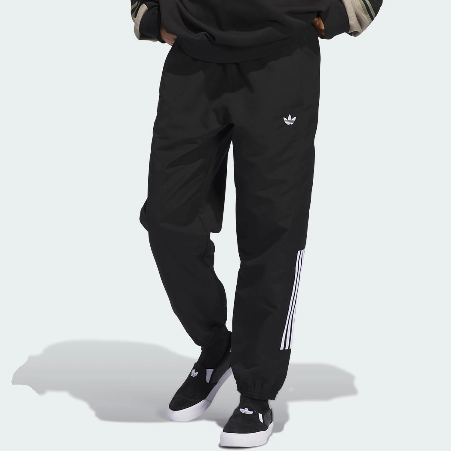 

Официальные аутентичные мужские повседневные спортивные тканые зауженные брюки Adidas с тремя полосками JC5172