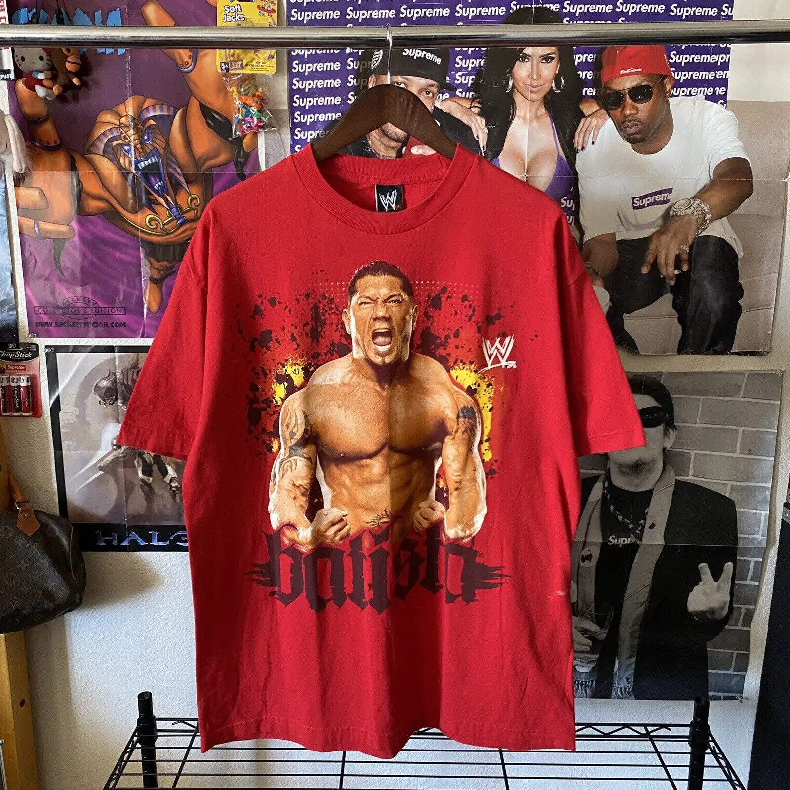 Vintage Wrestling T-Shirt Batista  Animal 2008