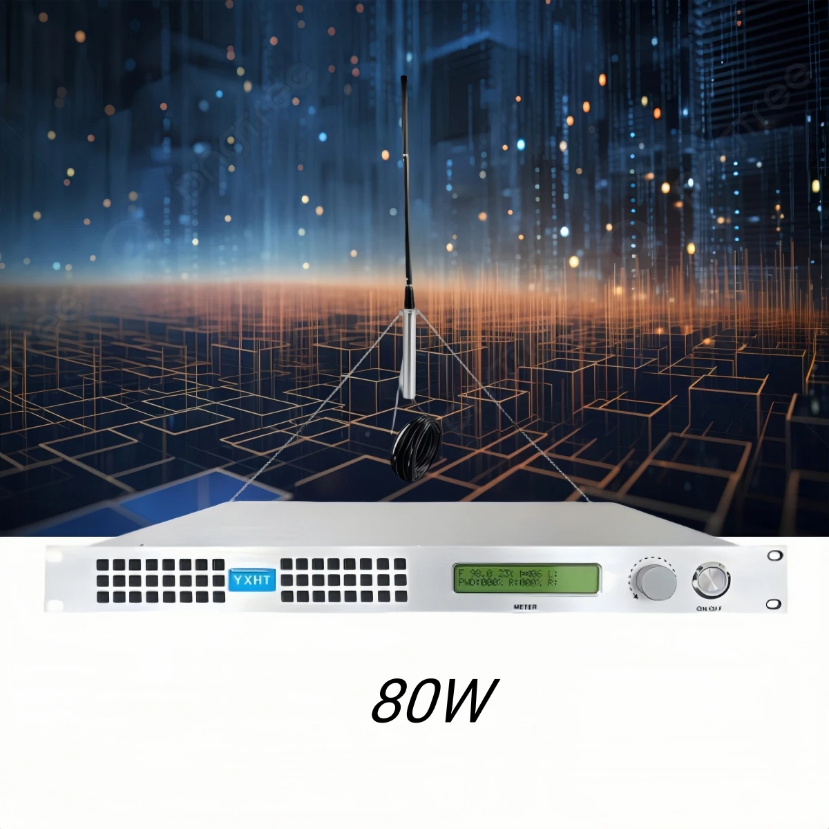 

HP- Good brand YXHT-1-1U, 80W FM Broadcast Transmitter Kits for Radio Station