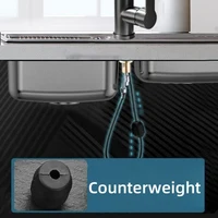 Kitchen Faucet Pull Out Brushed Nickle Stainless Steel Black Kitchen Mixed Tap Kitchen Sink Tap 5