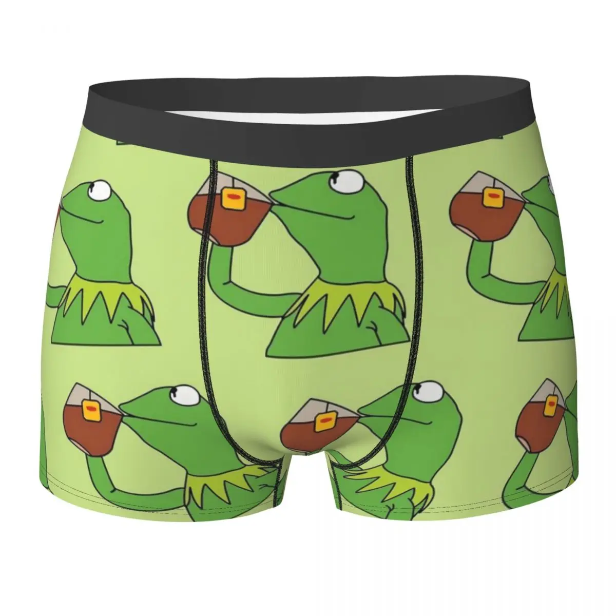 Funny Frog Underwear The Tea Has Been Served Classic Underpants Print Boxer Brief Pouch Male Plus Size Boxershorts