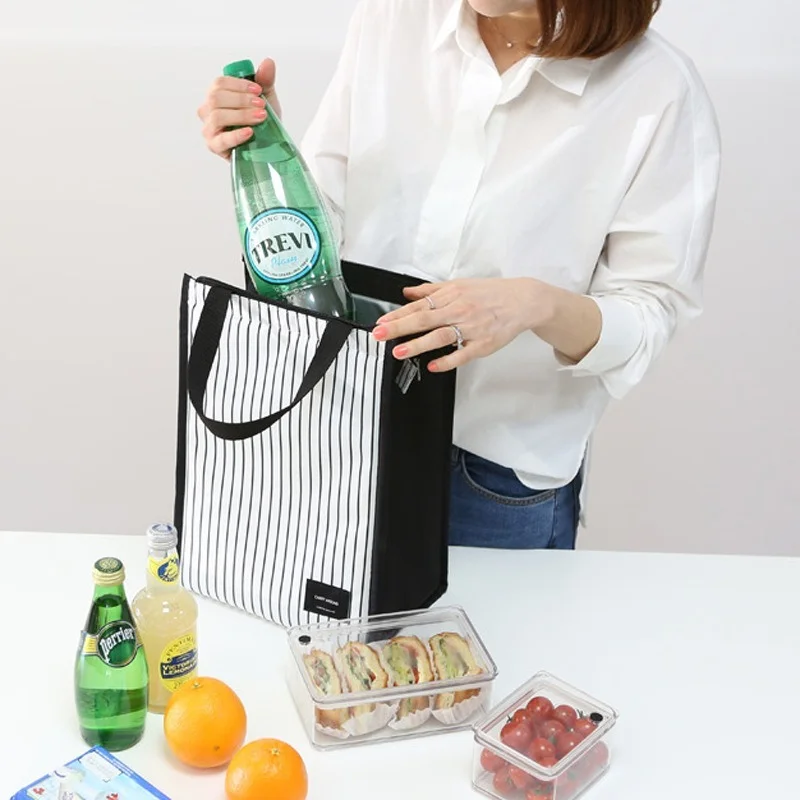 Simplicity Lunch Bag Office Worker Bring Meals Thermal Pouch Child Picnic  Beverage Snack Fruit Keep Fresh Handbags Lonchera