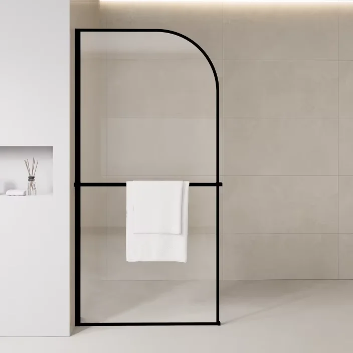 Modern Fashionable Tempered Glass Bathroom Walk-in Shower Door Frameless Shower Screen for Hotel & Villa Use