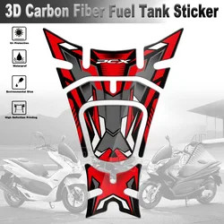 3D Motorcycle Fuel Tank Pad Scooter Carbon Fibre Tank Protector Sticker Decal Accessori For PCX125 PCX150 Pcx125 150 18-19