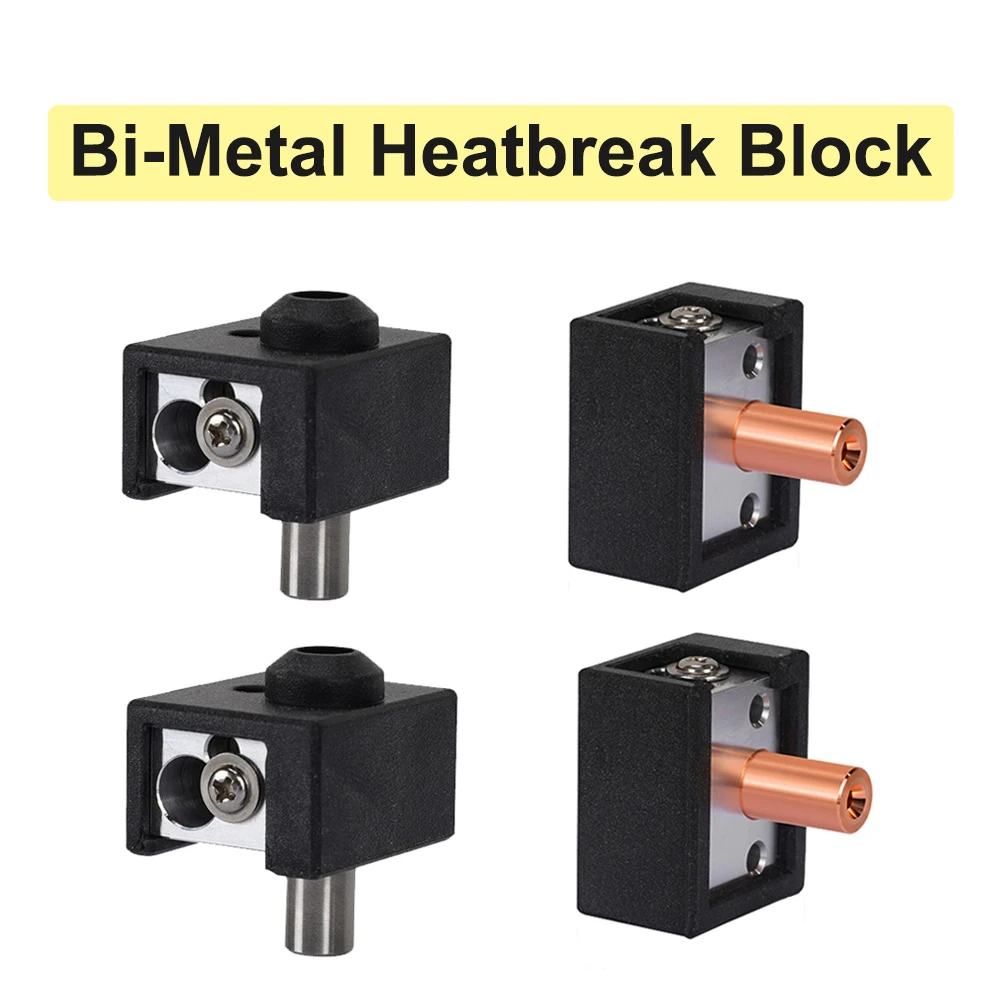 Bi-Metal Heatbreak Heatbreak Heat Block, Hotend Alumínio, Bloco Aquecido, Luva De Silicone para Ender3, S1, CR10, Peças De Impressora 3D, Alta Qualidade