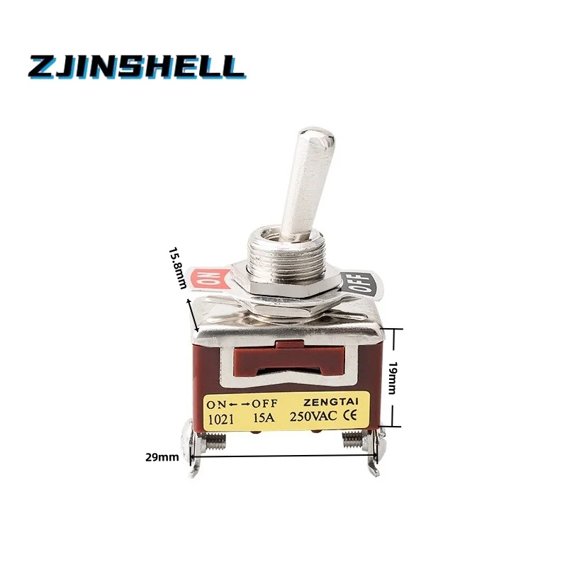 

Миниатюрный переключатель включения-выключения Маленький тумблер SPST для тяжелых условий эксплуатации с водонепроницаемой крышкой 12 В 6 А/250 В переменного тока 10 А/125 В переменного тока