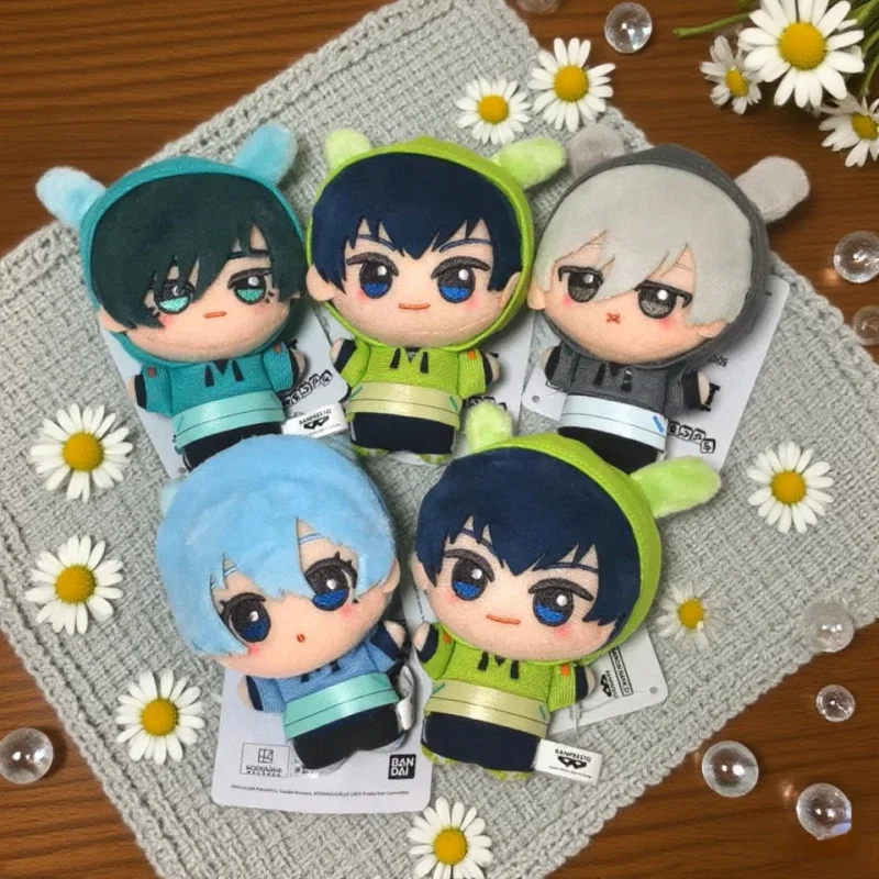 Hot Bandai Blue Lock Bunny Keychain Pendant 10cm Isagi Yoichi Nanase Vol.1 & Vol.2 Cute Doll Collectible Toy Fluffy Maumet