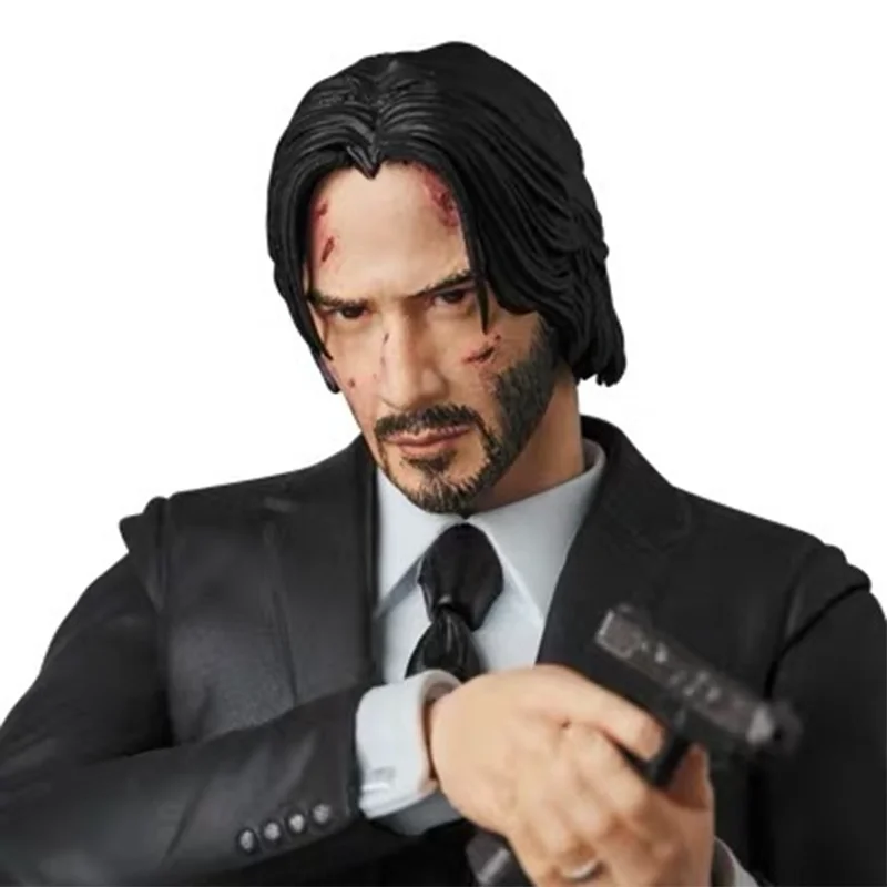 John Wick Action Figure Dog Keanu Reeves Anime Peripherals Movie Collectible Joints Moveable Action Figure Toys Model Doll Gift