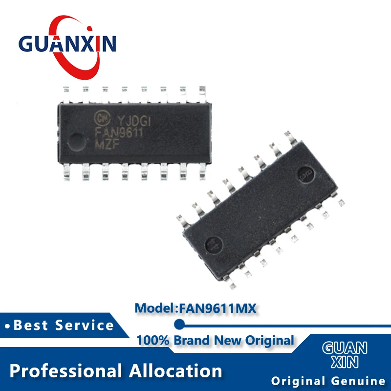 100% New  FAN9611MX SOIC-16 Marking FAN9611