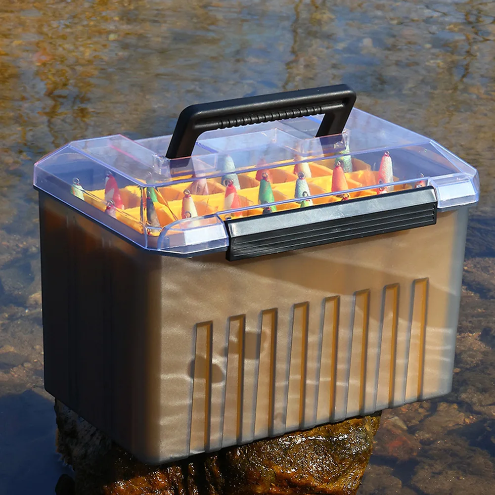 24 شبكة Webfoot الأخطبوط Egi صندوق تخزين مُنظِم مع ثلاثة أضعاف الطعم على شكل سمكة حاوية صلبة إغراء أداة البحر ملحقات الصيد