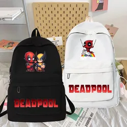 Novo deadpool super-herói juventude mochila popular simples grande capacidade saco de escola moda multifuncional dos desenhos animados mochilas coool