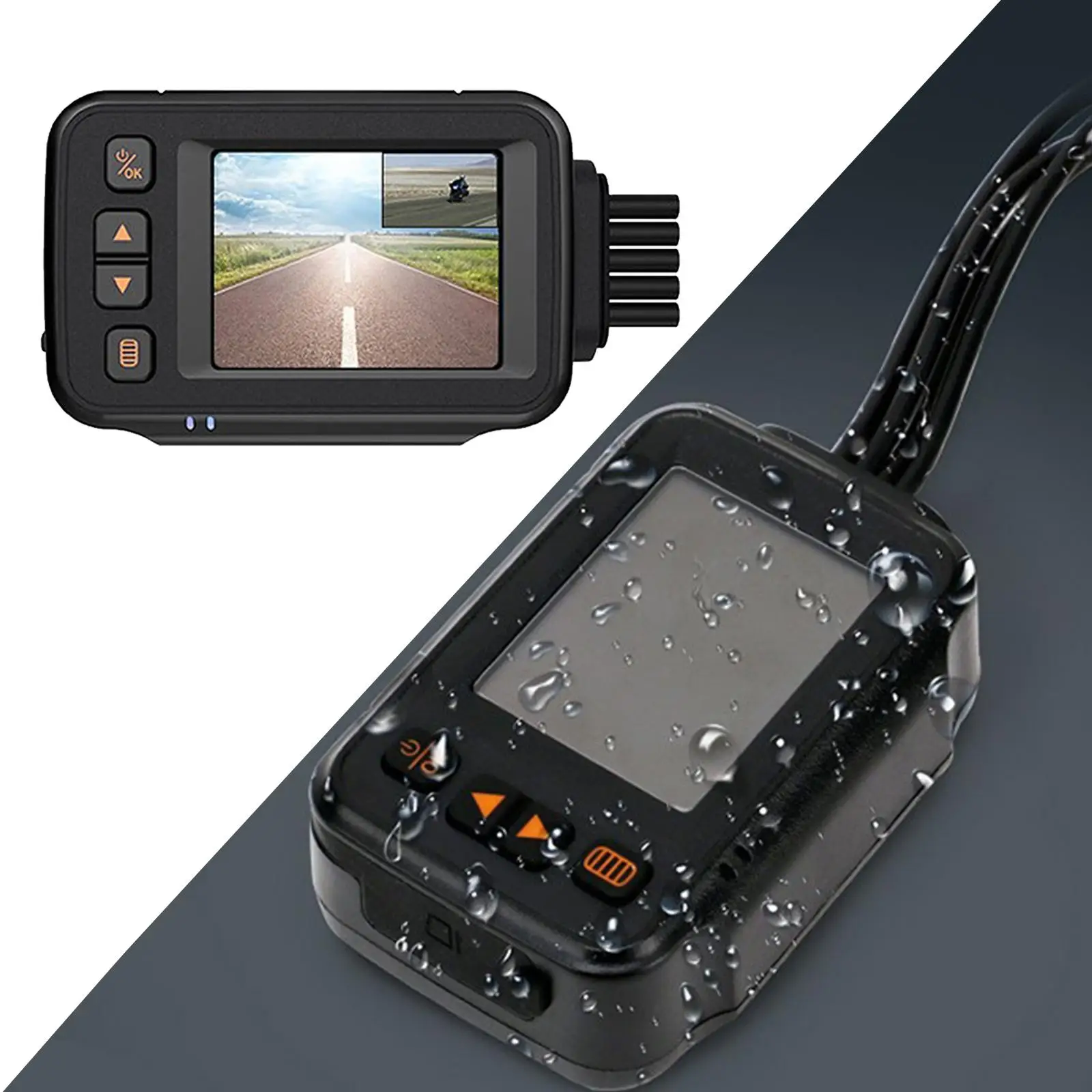 

Motorcycle Camera Lens Wide Angle 120 Degree Loop Recording DVR