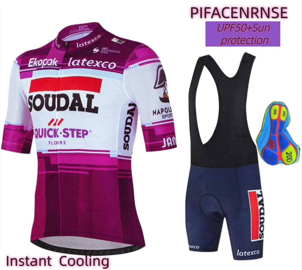 サマープロチームサイクリングジャージセットバイクウェア-ropa-ciclismo-自転車ウェア服メンズショートマイヨキュロット