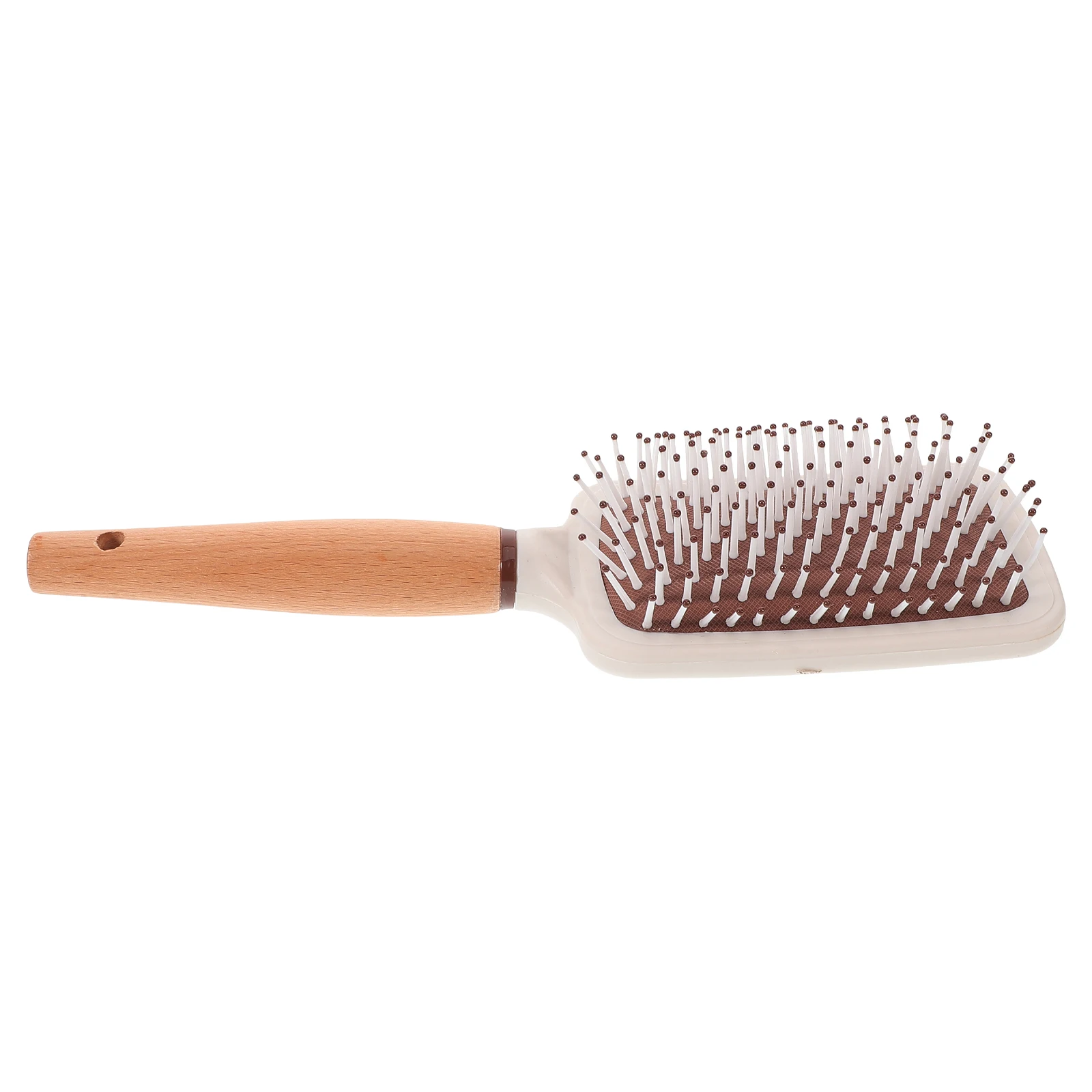 

Luxury Wooden Hair Brush Detangling Cushion Bristles Wooden Massage Brush Scalp Massager Lightweight Portable