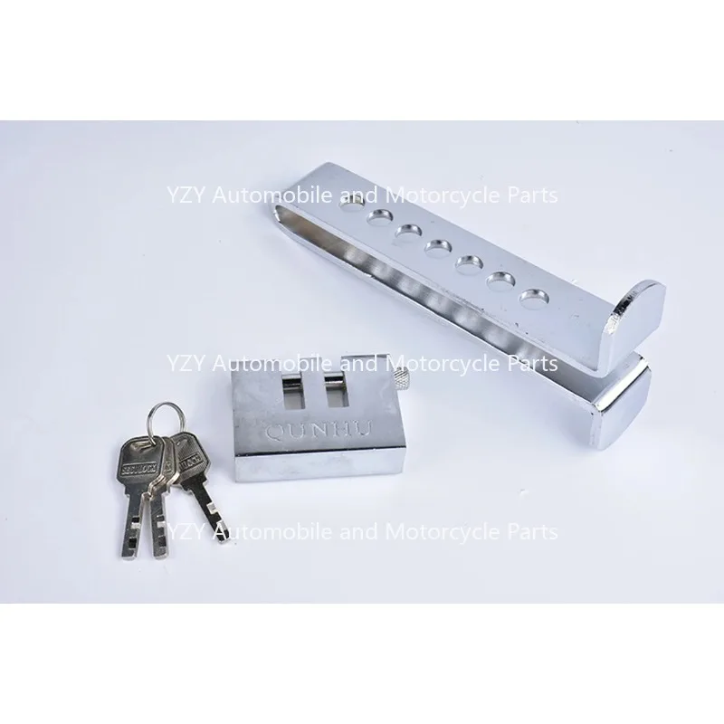 Car Clutch Lock Universal Auto Brake Pedal Lock Throttle Accelerator Security Steel Stainless Anti-Theft Tool Pedal Lock