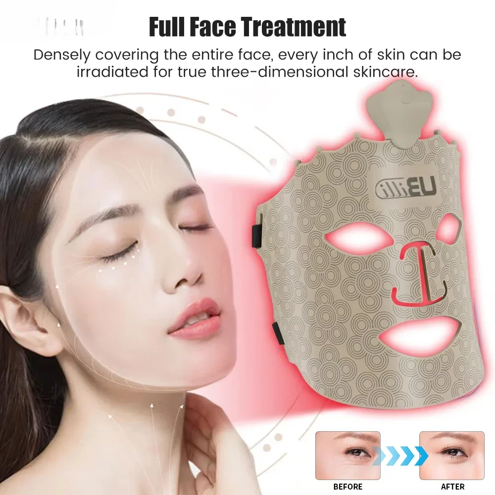 7 Colors Photon Face Silicone LED Mask Powerful Anti-ageing Professional Ultra-light Mask Wrinkles Smooth Skin Beauty Equipment