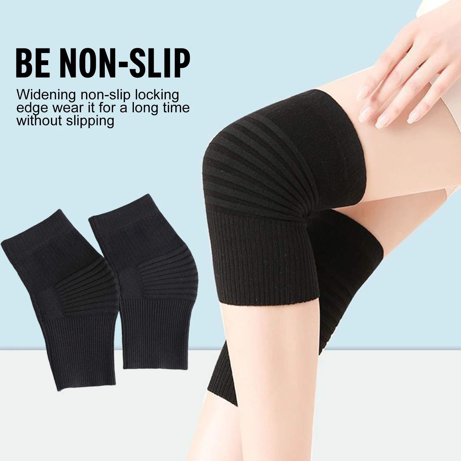 Winter Warm Knee Pads Bamboo Charcoal Protective Gear for Women Old Men Kneepad Support for Spring Running