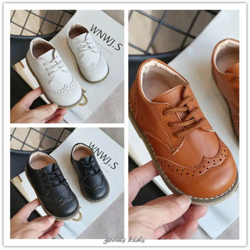 New Spring Autumn Children Leather Shoes For Boys Girls Casual Shoes Kids Soft Bottom Casual Outdoor Shoes Baby Sneakers