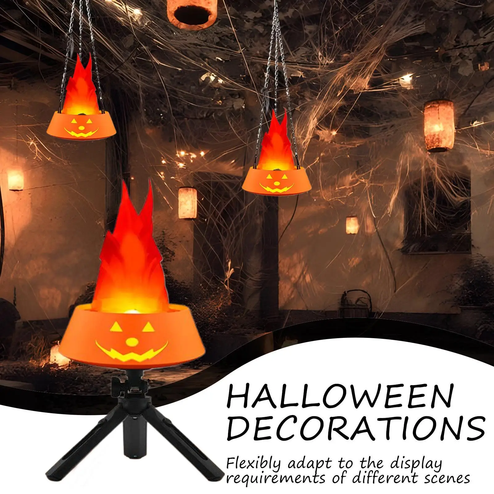 

Уличные огни пламени Фестиваль Поддельные тыквы огненная лампа долговечные настольные украшения для дома, двора, сада, бара, ночных клубов, вечеринок