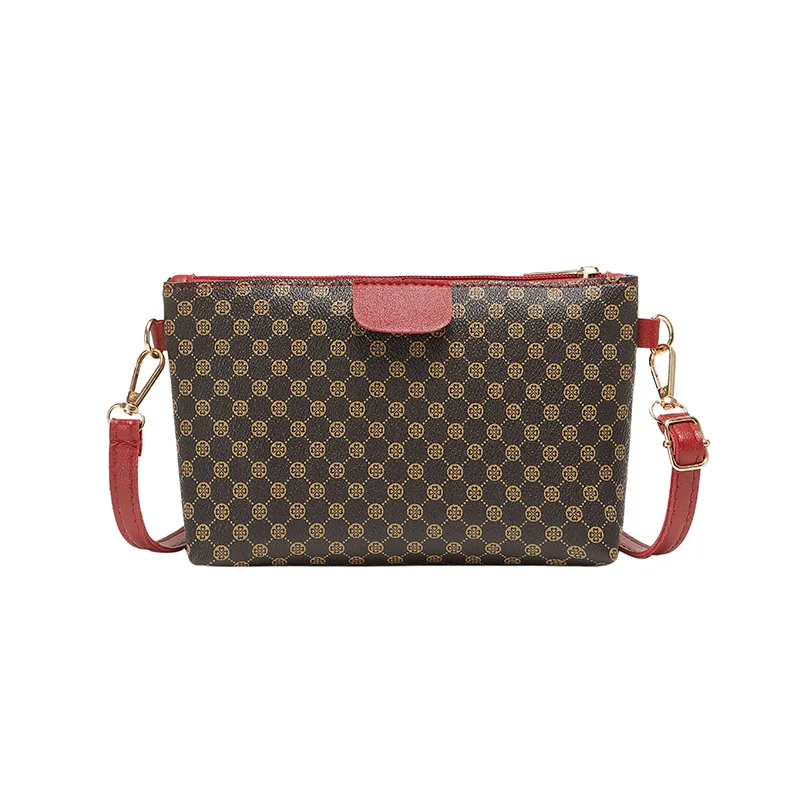 Vintage Printed Shoulder Bag Women's Bag Trend Cross-body Bag Horizontal Style Go Out Pocket Change Mobile Phone Bag