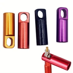 4PCS Bike Tubeless Valve Cap Dust Cover with Valve Core Removing Function Removal Tool
