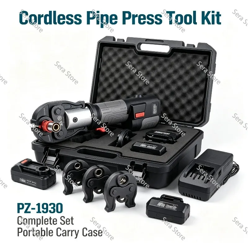 PZ-1930 Rechargeable Hydraulic Pipe Press Tool Stainless Steel Tube Cordless Crimping Plumbing Tool