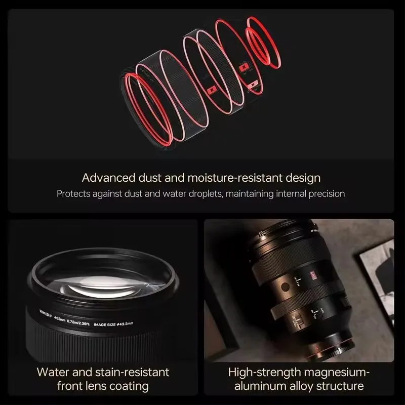 Viltrox AF 135mm F1.8 LAB عدسة كاميرا تليفوتوغرافي كاملة الإطار بتركيز تلقائي متوافقة مع Sony E A7SIII ZV-E10 Nikon Z Z6III