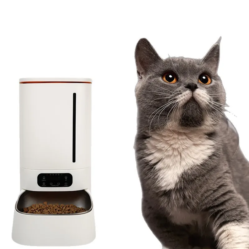

Cat timing quantitative intelligent pet feeding machine cat dog food vacuum preservation storage