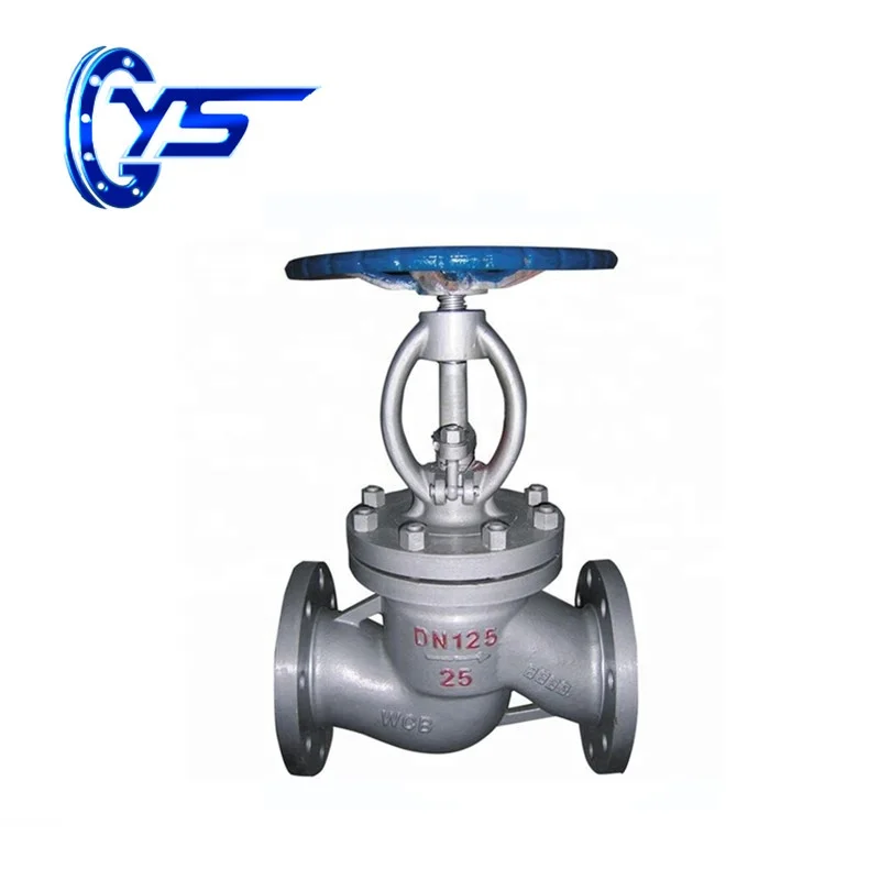 J41H-16C صمام الكرة الأرضية المبردة مع SS314 الجذعية صفر تسرب PN16 الكربون الصلب القرص التحكم اليدوي للمياه OEM المدعومة