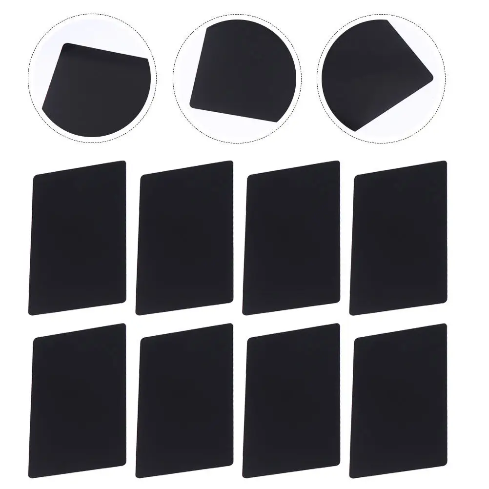 

100Pcs Aluminum Business Cards Blank Metal Nameplates Engraved DIY Printing Metal Sheets for Custom Nameplates