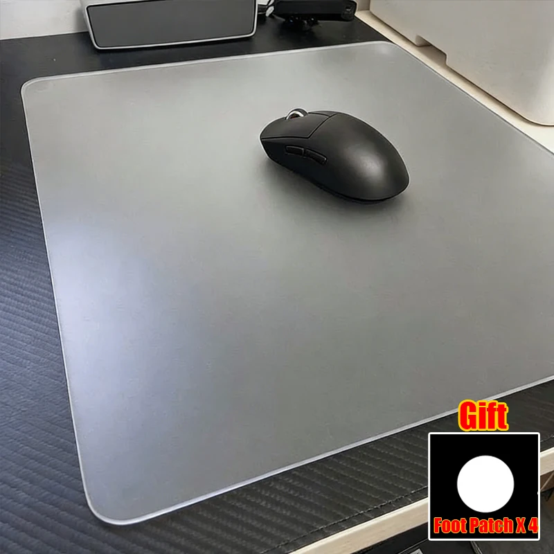 Glass Mouse Pad Smooth Hard Oversize Transparent Photovoltaic Tempered Glass Table Mat FPS Gaming Pad Office Gaming Accessories