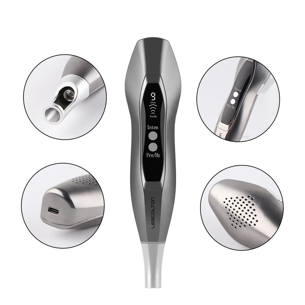 Lescolton เครื่องนวดเครื่องมือดูแลผิวหน้า LS-830/LS-831สำหรับไฝรอยสักแท็กกำจัดสิวหัวดำ