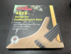 Alice A628M Electric Bass Guitar Strings Full Set 4 Strings Hexagonal Core Nickel Alloy Wound Gold Ball-End 1-4 Strings