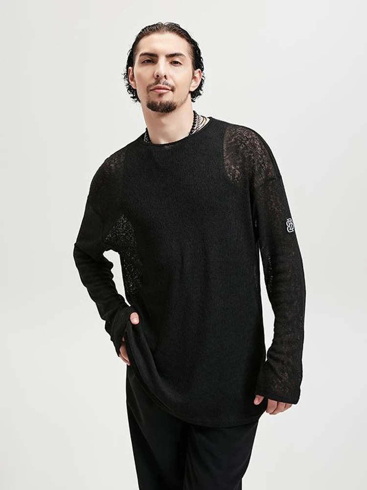 2026 Latin Dance Performance Costumes For Men Loose Long Sleeved Practice Clothes Chacha Adult Male Latin Dance Tops DQS18758