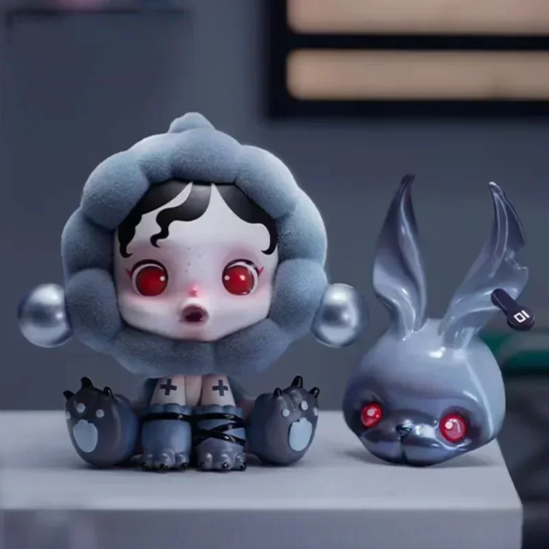 Pop Mart Skullpanda Animal Series Kawaii Anime Action Figure Blind Box - Surprise Collectible Mystery Doll for Girls