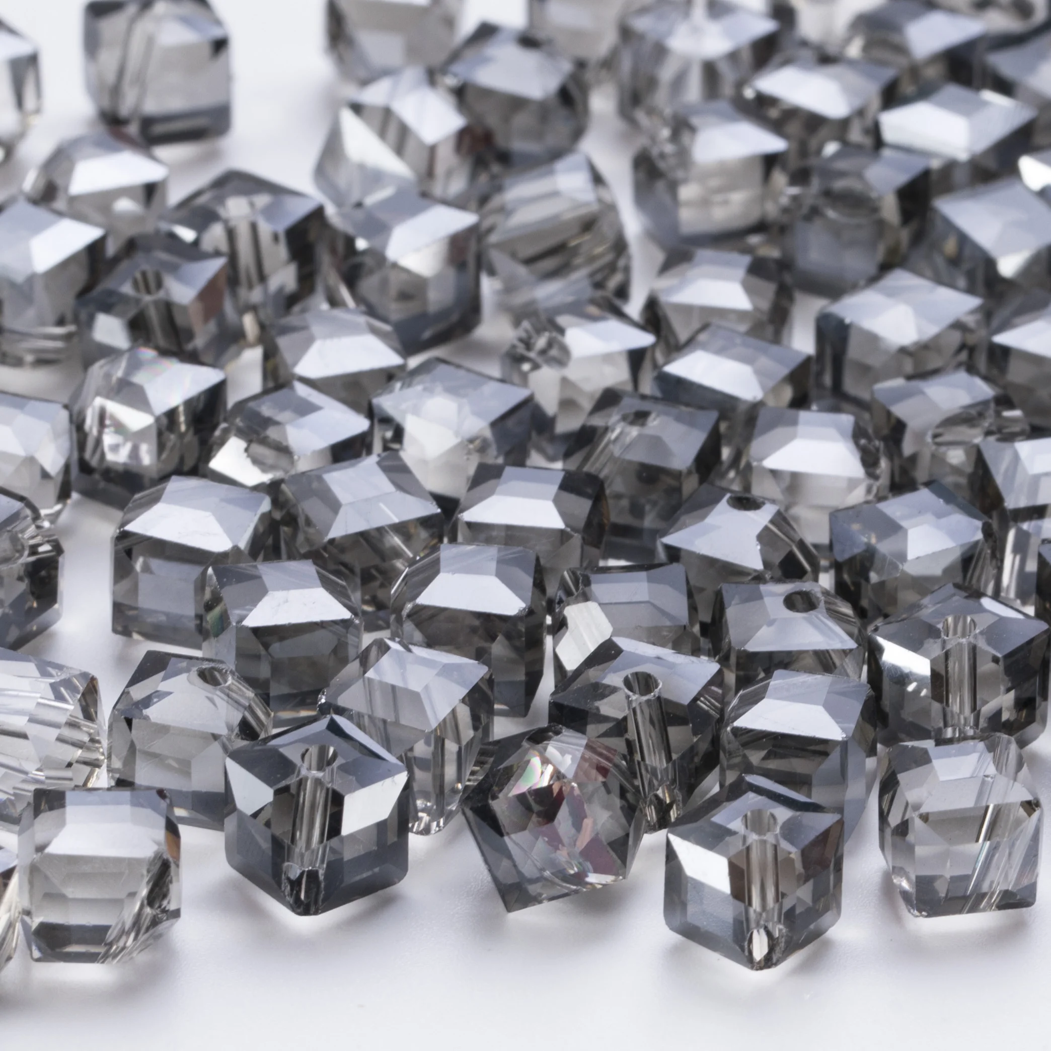 8 10mm Austria Cube Crystal Beads AB Color Square Faceted Glass Beads Loose Spacer Bead for Jewerly Making DIY Bracelet Necklace