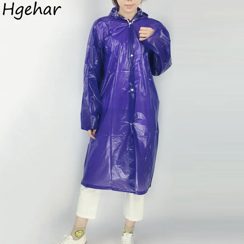 Raincoats Unisex Long Hooded Rain Jackets Thickened Oxford Waterproof Poncho Women Men Travel Outdoor Portable Reusable Rainwear