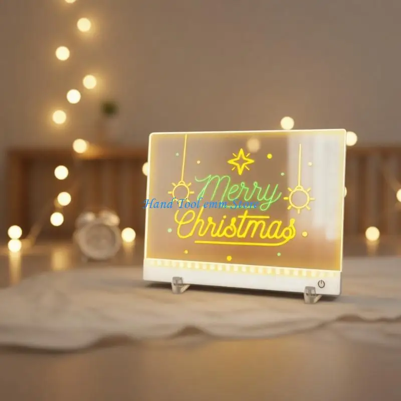 H37F Sustainable Rechargeable Notice Board Crafted From High Quality Acrylic Material