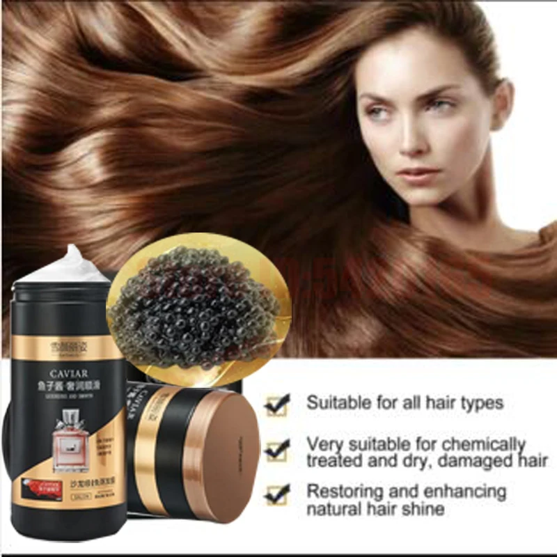 

1000mL Caviar Magical Hair Mask Softens Frizz Repairs Damage Fine Hair Anti-loss Smooth Shiny Hair Collagen Deep Moisturizing