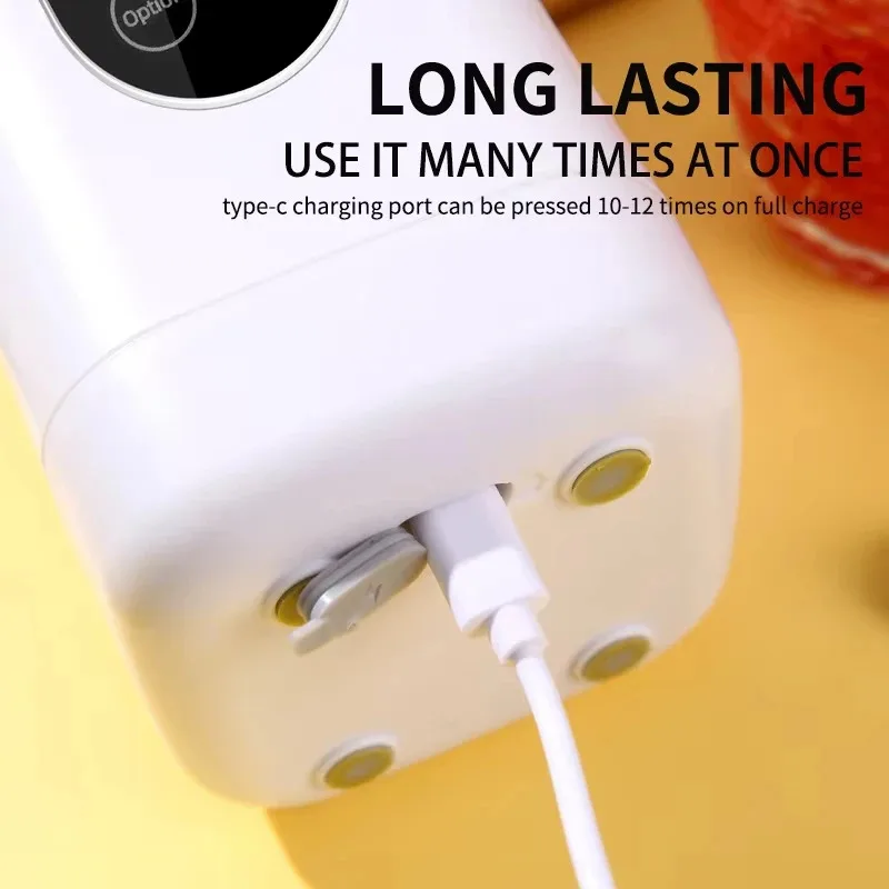 전기 블렌더 충전식 휴대용 Juicer USB 충전 핸드 블렌더 전기 과일 Juicer 12 블레이드 분쇄 된 얼음 Juicer 컵