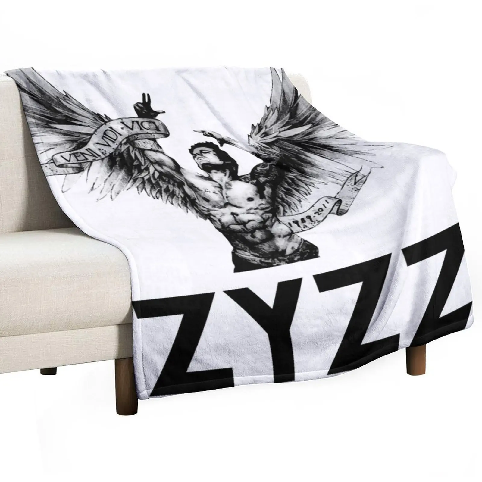 Zyzz We're All Gonna Make Mirin Physique It Sickkunt Gym Bodybuilding Motivational Aesthetic Veni Vidi Vici Design Throw Blanket