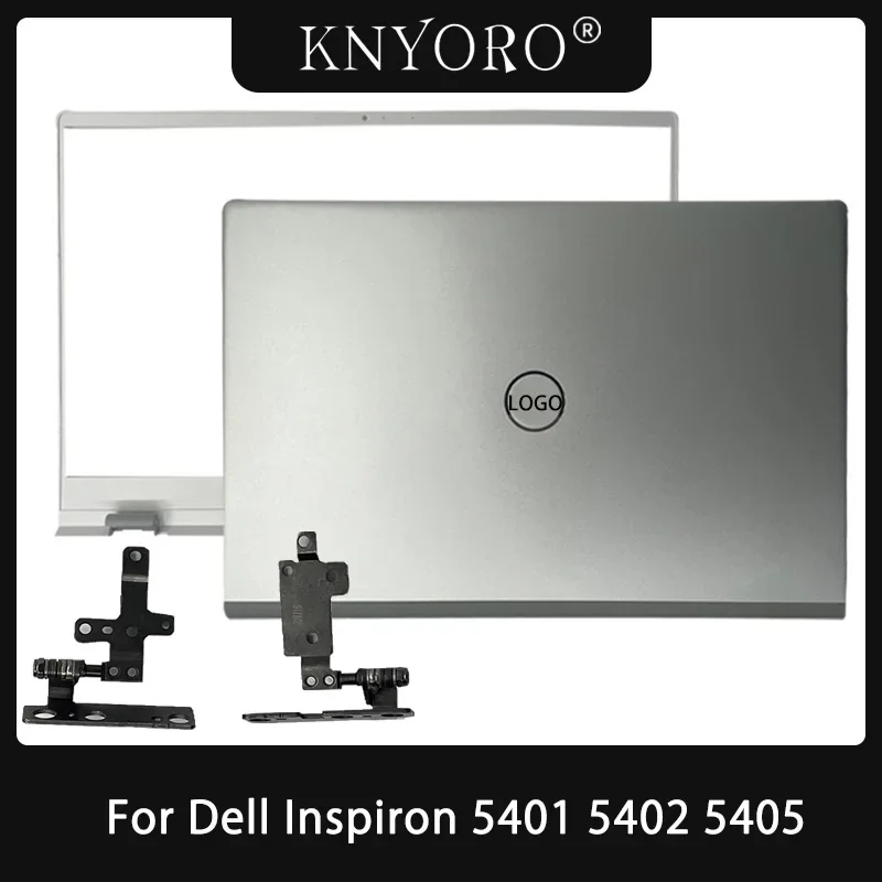 dell tampa traseira do lcd do portatil dobradicas dianteiras da moldura estojo de reparo dell inspiron 14 5401 5402 5405 p130g p130g002 0wk1kg 0t23c6 novo 01