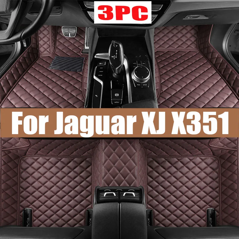 

Car Floor Mats For Jaguar XJ X351 2010~2019 5seat Durable Leather Mat Anti Dirty Pads Carpet Auto Interior Parts Car Accessories