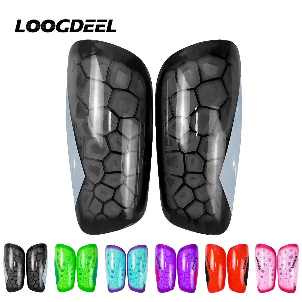 Loogdeel 1Pair Adult Kids Shinguards Soccer Calf Protection Legging Shin Pads Children's Football Sports Foot Leg Guards Board