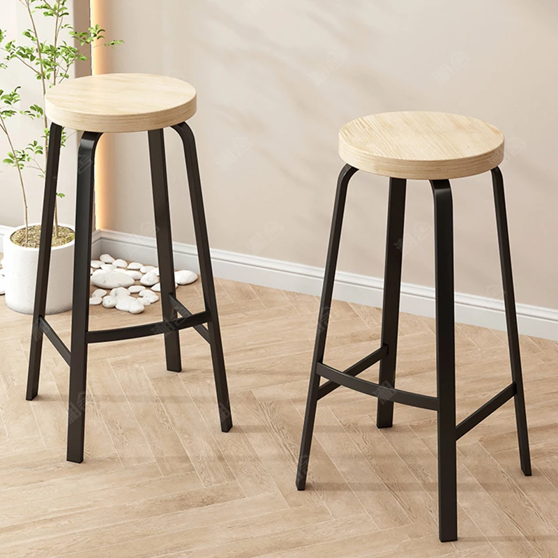 

European Nordic Bar Stools Modern Luxury Home Dining Chairs Trendy Comfy Sillas De Comedor Furniture Decoration