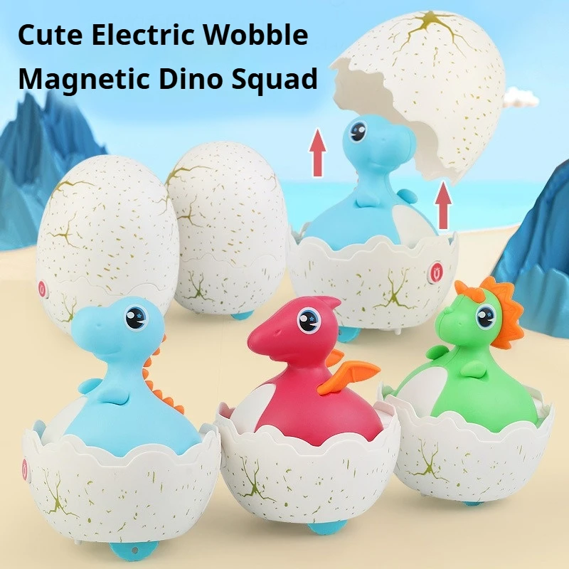 Magnetic Dinosaur Rocking & Walking Toy - Interactive Educational Kids Toy with Sound & Light