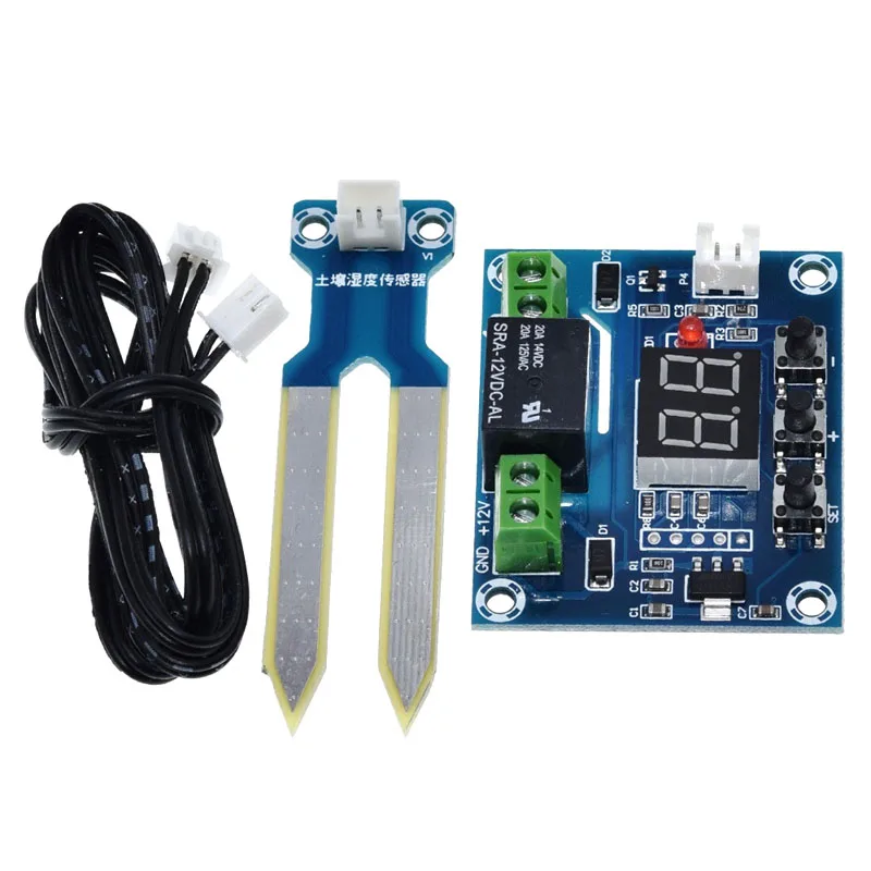 【CCA96】XH-M214 Soil Humidity Controller Module With Precise Digital Display Flowerpot Potted Plants Automatic Watering Sprinkler