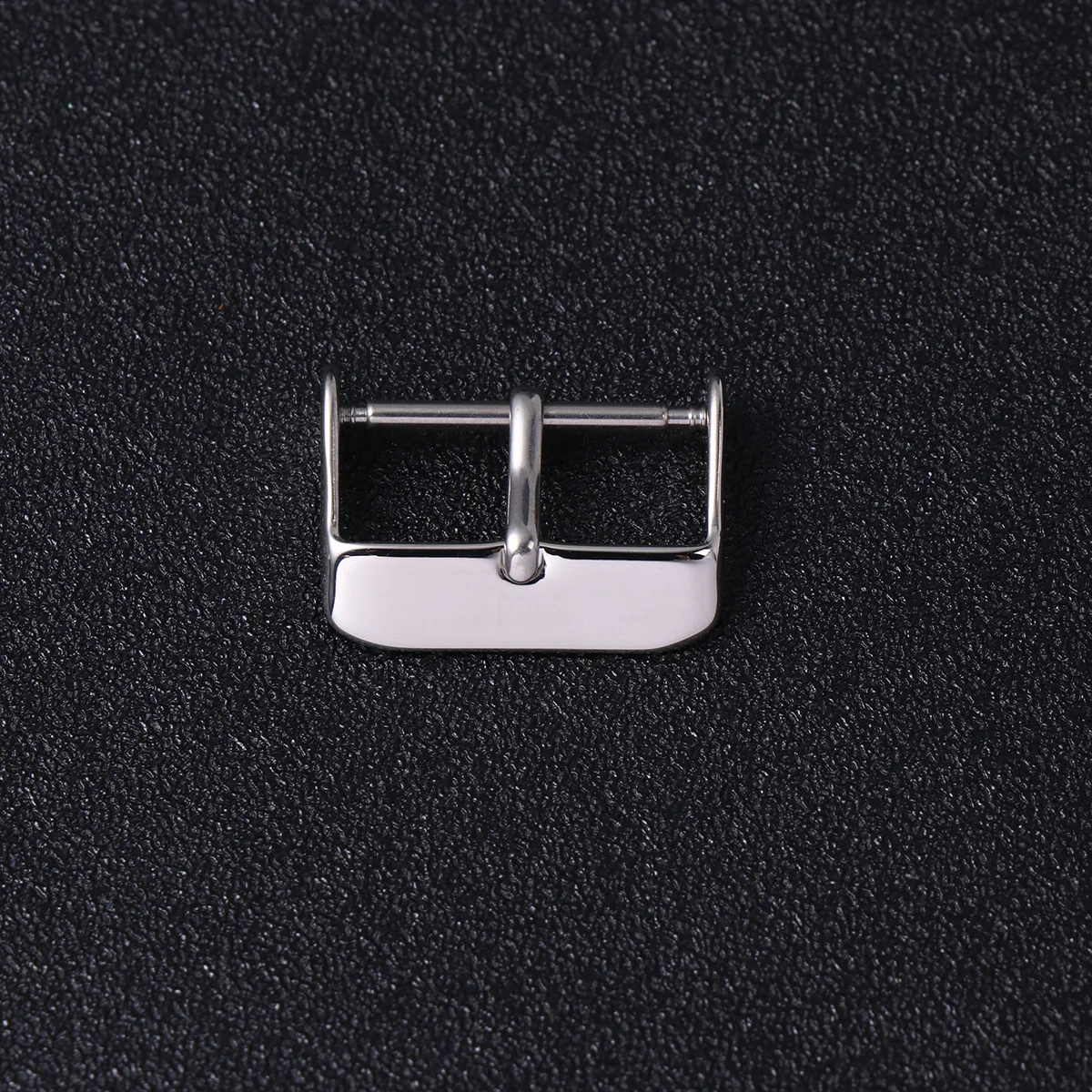 

5Pcs Stainless Steel Watch Band Buckle Durable Simple Design Fits Silicone Electronic Watch Straps Silver 16mm